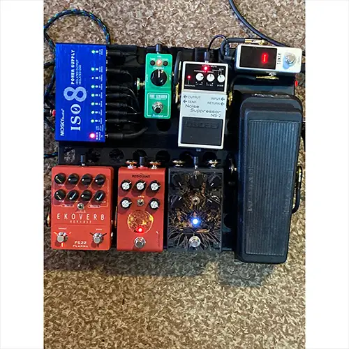 Pedal board Fabio Martins com Red Giant