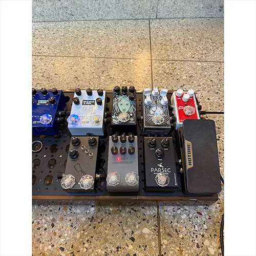 Pedal board Luigy Marani com Parsec e Continuum