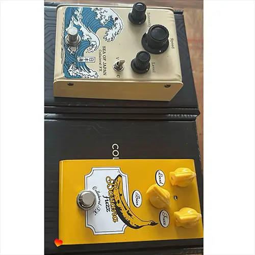 Pedal board Matheus Almeida com Banana Fuzz e Sea of Japan